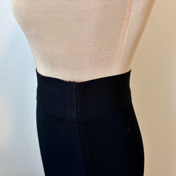 Exclusively MISOOK Mylana Black Stretch Knit Maxi Pencil Skirt Side Slit Size M - Picture 6 of 8